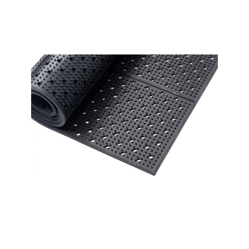 Rubber mat Multi Mat 2 II anti-slip mats improve safety in slippery black color