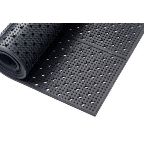 Rubberen mat Multi Mat 2 II antislip zwart