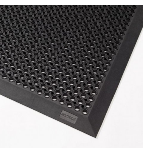 Rubber mat Oct O Flex Bevelled honeycomb doormat 12 mm black