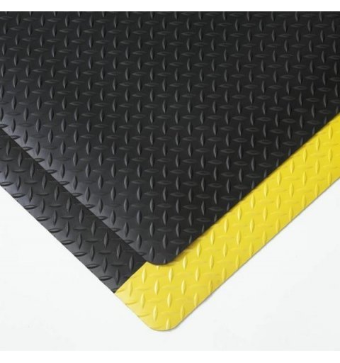 Anti-slip mat anti-fatigue ergonomic Cushion Trax  black yellow