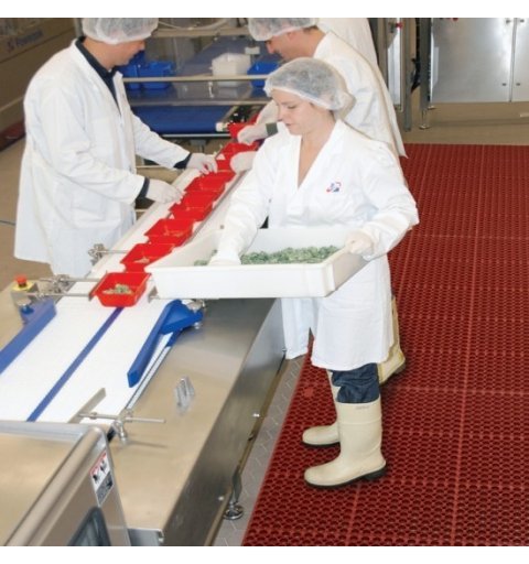 Sanitop Deluxe red non-slip mat for gastronomy