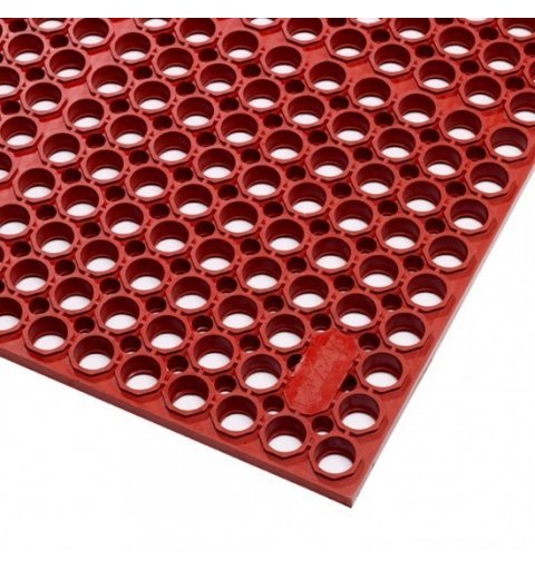 Sanitop Deluxe red non-slip mat for gastronomy