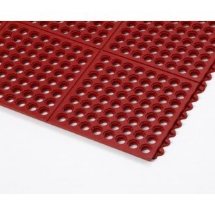Anti-fatigue mat Cushion Ease Red 91x91 cm