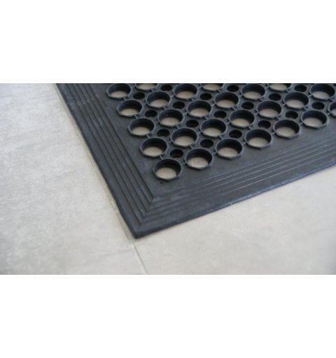 doormat rubber with edging a 90x150 cm openwork