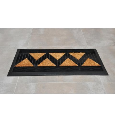 Tekno 3 rubber doormat with coir elements