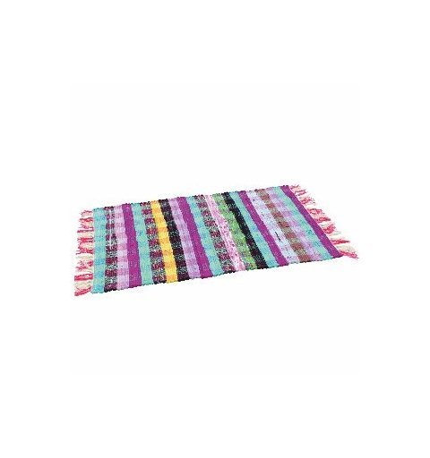 Rug 50x80 cm colorful lined