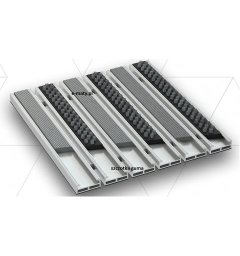 Wycieraczka aluminiowa szczotka guma 12 mm Beta gamma