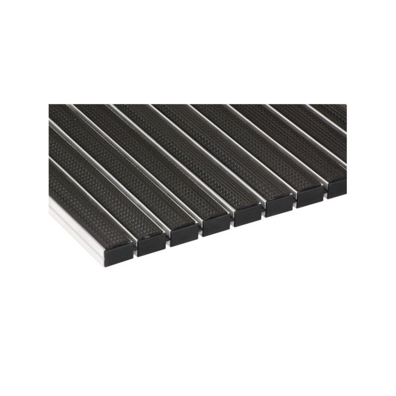 Aluminum Bonn rubber doormat, size h 19 and 23 mm
