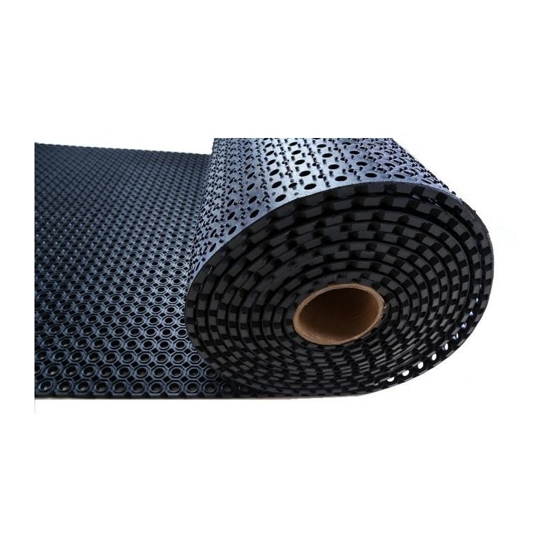 Rubber mat doormat with honeycomb in a roll of 100cm x 924cm
