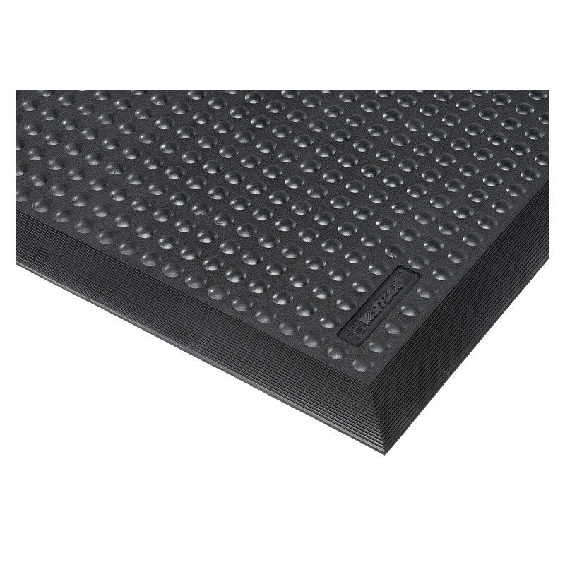 Ergonomic anti-fatigue rubber mat Skystep black color