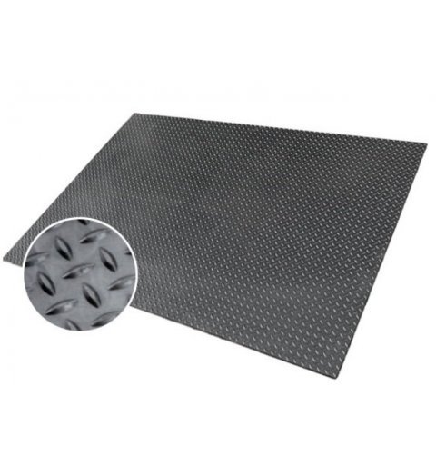 Industrial checkered rubber floor mat