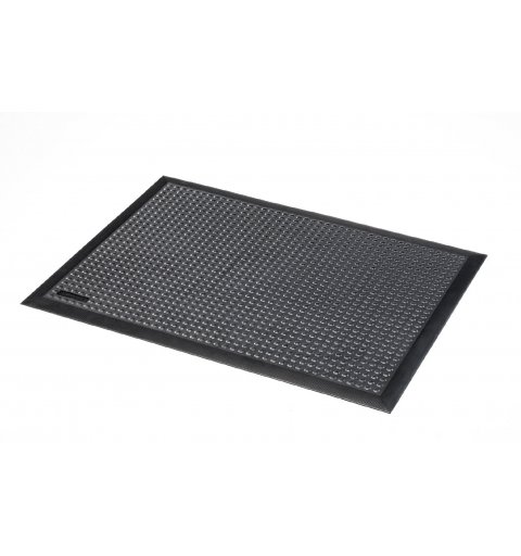 Ergonomic anti-fatigue rubber mat Skystep black color