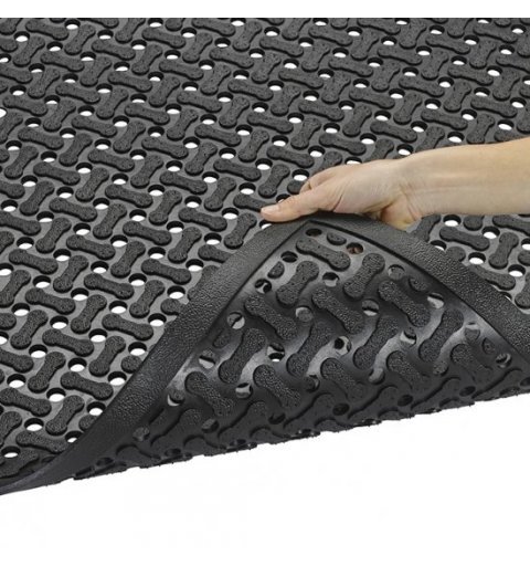 Rubber mat non-slip for the Superflow nitrile industry black