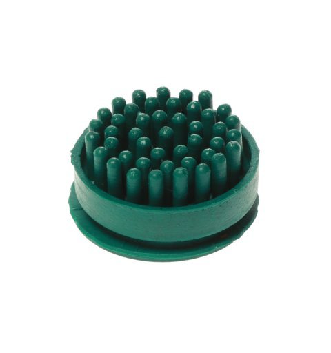 Domino rubber doormat brushes 10 pieces green color