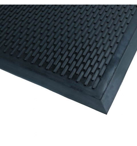 Gummimatte Bodenschutz Fußmatte schwarz kratzen