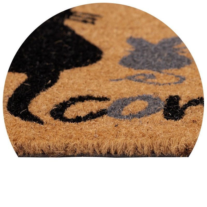 Wycieraczka kokosowa kotki welcome Couleur Natural 40x60 cm naturalna brąz 895-008 ean 5902211895084