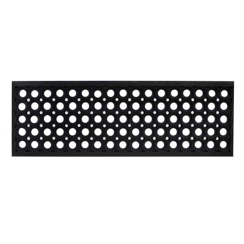 Mat overlay voor antislip domino trap 25x75 cm zwart