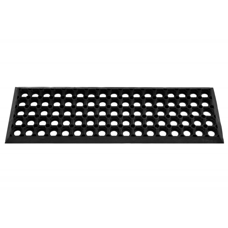 Mat overlay voor antislip domino trap 25x75 cm zwart