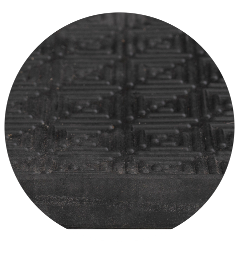 Trapmat opleg dambord 25x75 cm zwart
