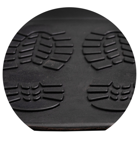 Shoe drainer 40x80 cm, rubber, elastic black