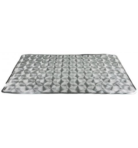 Glamour anti-slip mat for the shower bathtub 72x40 cm silver