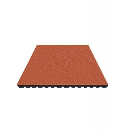 Płyta mata na plac zabaw gumowa 100x100 cm 42 mm kolor czerowny