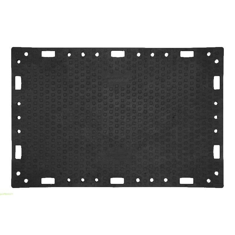 Road plate 120x180 cm h 2 cm black road mat for 45 tons