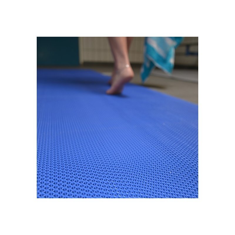 Pool mat Gripwalker Lite hygienic wet area blue