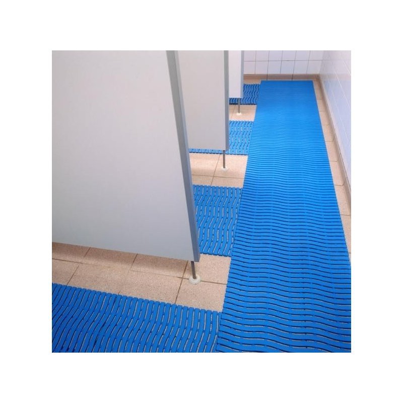 Pool mat Soft Step hygienic anti slip blue color