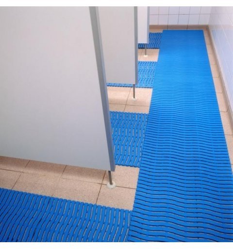 Poolmatte Soft Step hygienisch rutschfest blau