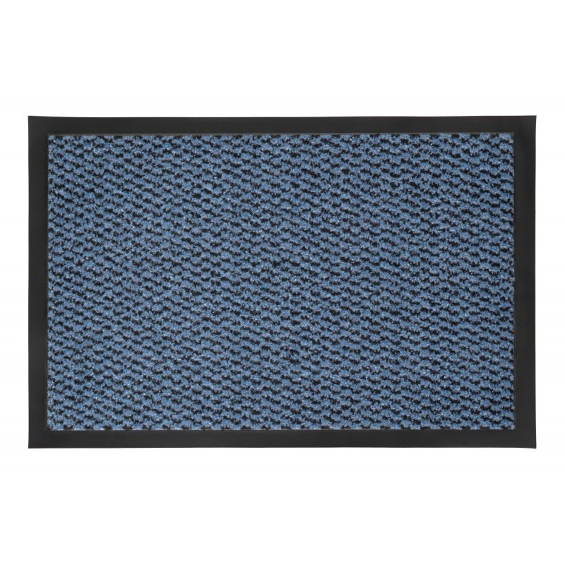 Milano mata tekstylna wejściowa 100% PP/PCV  90x120 cm niebieski
