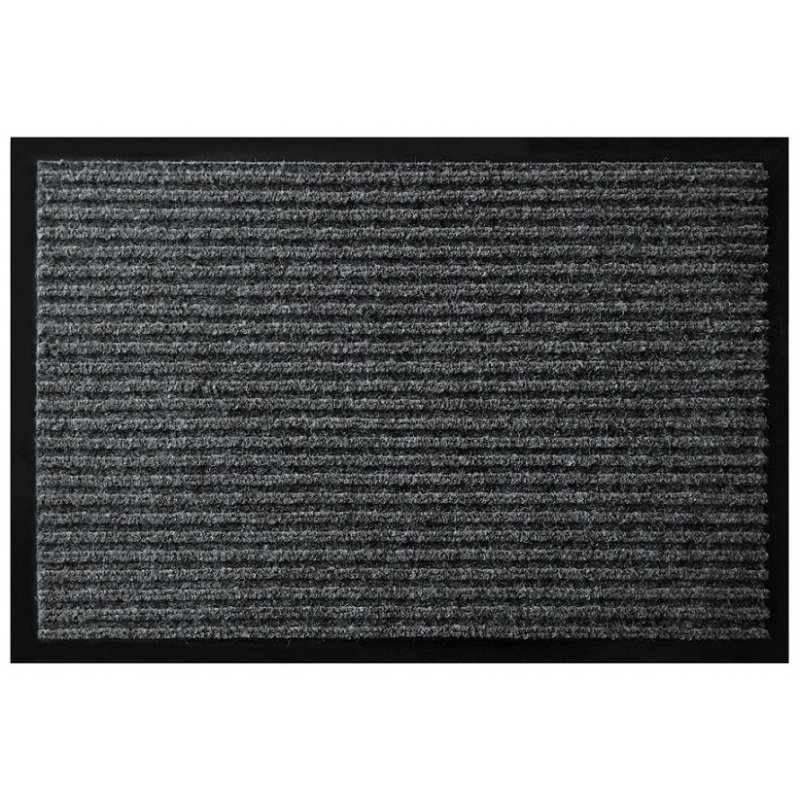 Textile doormat protector rubberised 3 sizes and colours szara