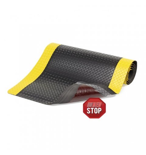 Anti-slip mat anti-fatigue ergonomic Cushion Trax  black yellow