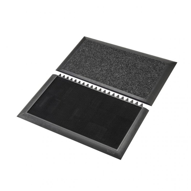 Sani Master 2 zone entrance disinfection mat Disinfecting foot bath with drying entrance mat