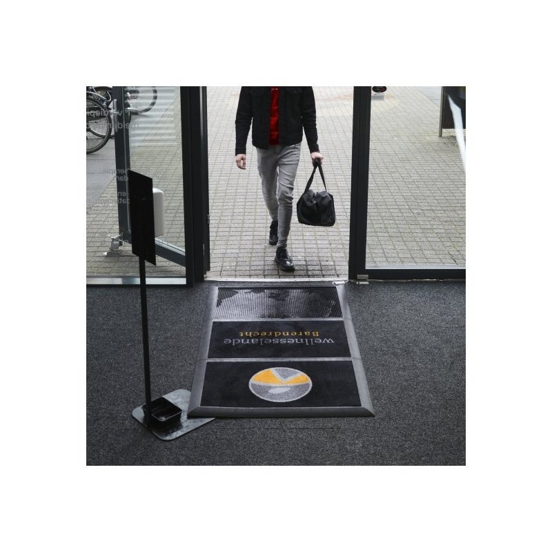 Sani Master 3 zone entrance disinfection mat Disinfecting foot bath with drying entrance mat
