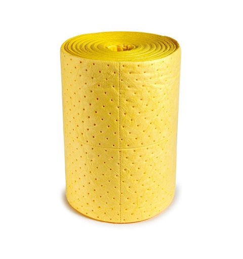 Absorbent mat for chemicals, yellow absorbent roll 200 pcs 100 liters