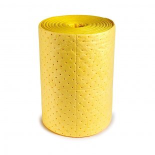 Absorberende mat voor chemicaliën gele absorberende rol 200 stuks 100 liter