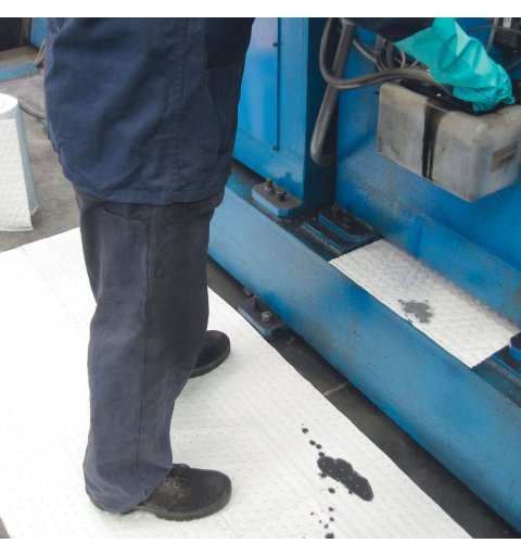 Absorberende mat voor chemicaliën gele absorberende rol 200 stuks 100 liter
