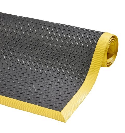 Non-slip mat Cushion Flex black yellow edges ergonomic