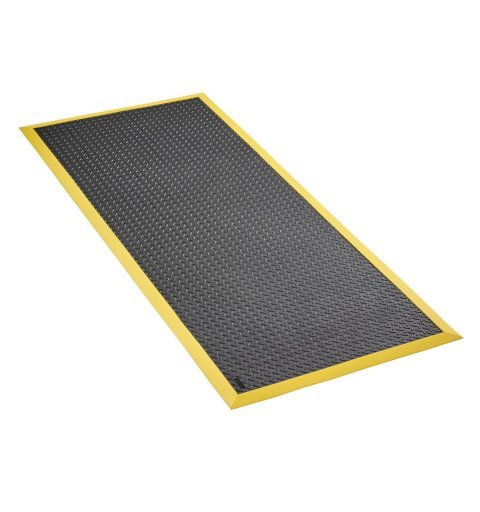 Antirutschmatte Cushion Flex schwarz gelbe Kanten ergonomisch