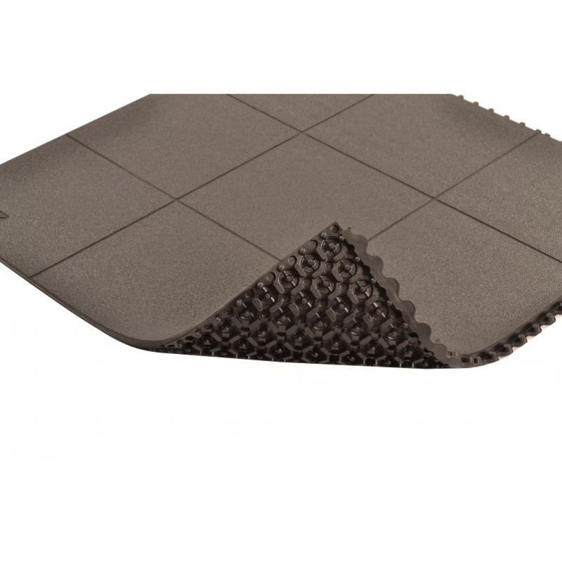 Mata ergonomiczna Cushion Ease Solid Nitrile modułowa 91x91 cm czarna