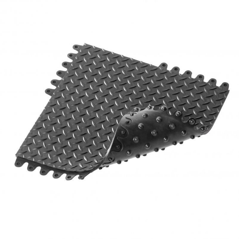 Anti-slip mat De Flex 570 45x45x1.9 cm black eronomic floormat