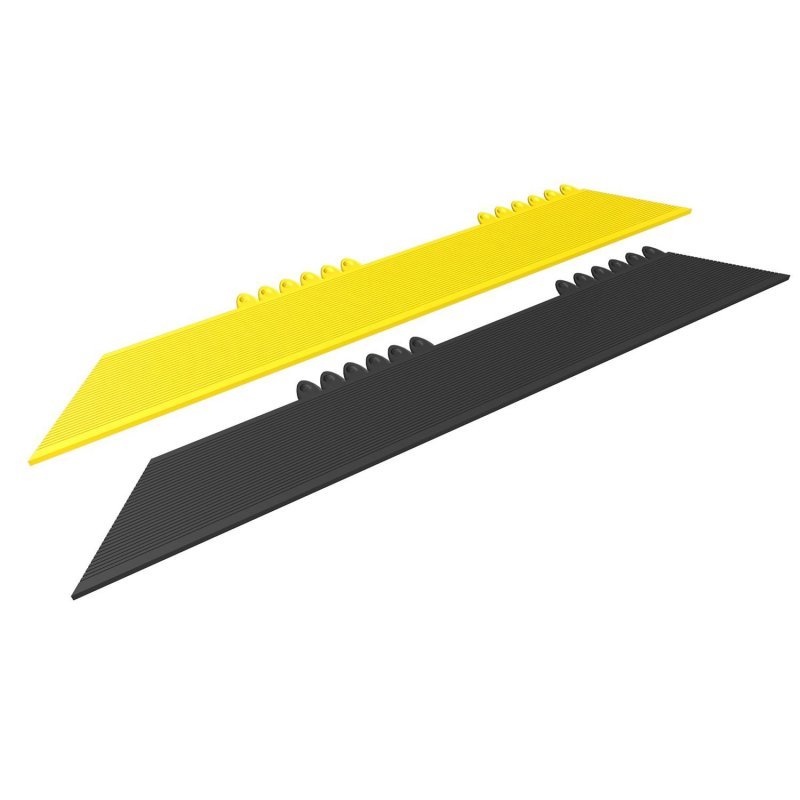 De Flex Safety Ramp Nitrile 571 2 colors 91x15 cm rollover profile black yellow