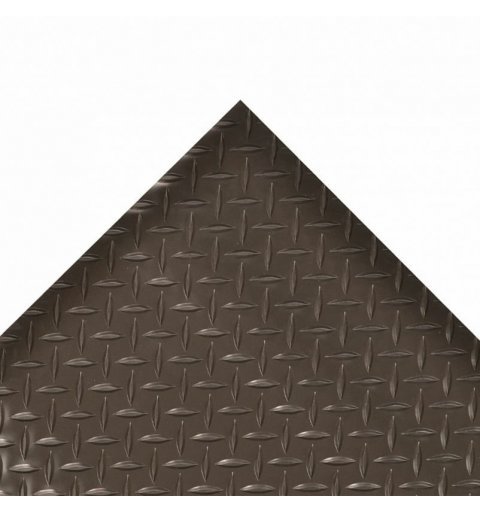 Anti-fatigue anti slip mat Diamond plate runner h 4.7 mm black color