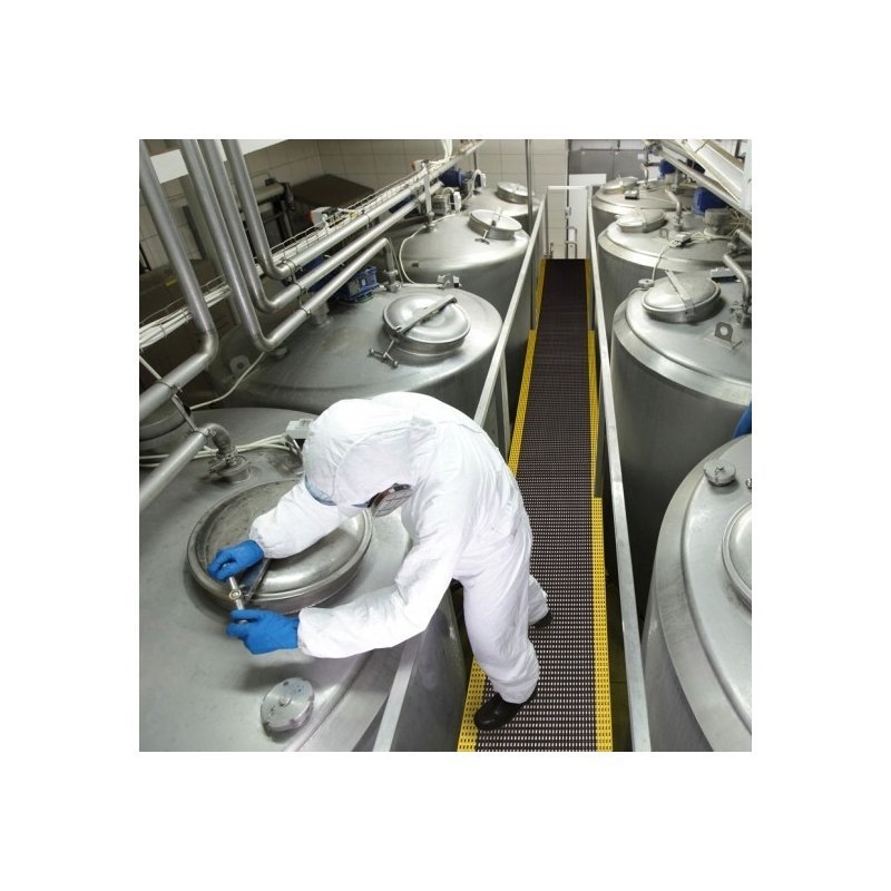Flexdek PVC anti-slip mat for wet 12 mm dairies, bottling plants grid