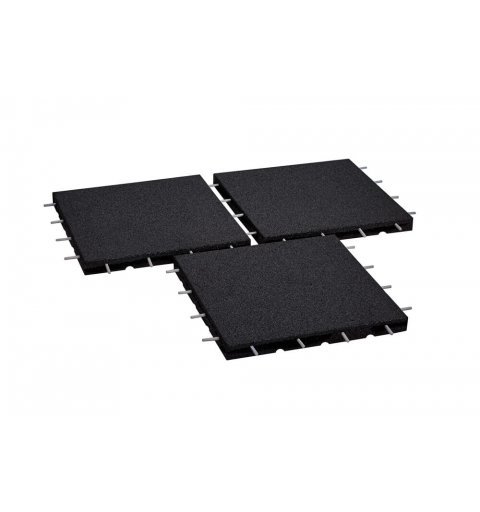 Proflex SBR rubber mat for playgrounds and outdoor gyms black color
