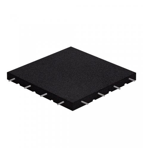 Proflex SBR rubber mat for playgrounds and outdoor gyms black color