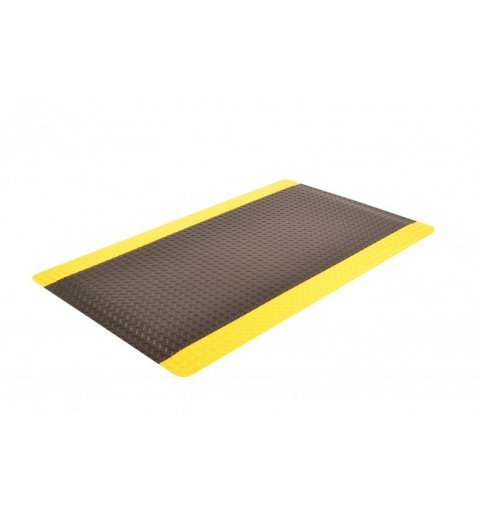 Mata antypoślizgowa antyzmęczeniowa Cushion Trax ergonomiczna czarna żółta