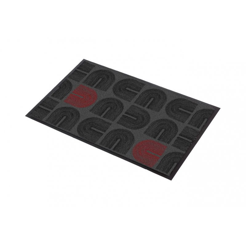 Imperial entrance mat 179R grey black arches Arches Black/Red