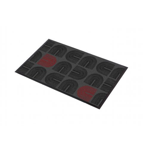 Imperial entrance mat 179R grey black arches Arches Black/Red